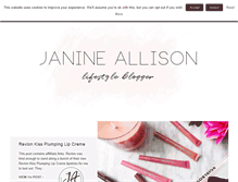 Tablet Screenshot of janineallison.com